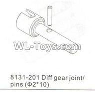 DHK RAZ-R Parts-Diff gear joint and Pins(2X10mm) Parts-8131-201,DHK RAZ-R Parts,DHK Wolf Parts,DHK HOBBY 8133 8134 Parts