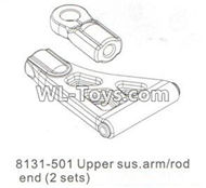 DHK RAZ-R Parts-Upper sus.arm and Rod end(2 sets) Parts-8131-501,DHK RAZ-R Parts,DHK Wolf Parts,DHK HOBBY 8133 8134 Parts