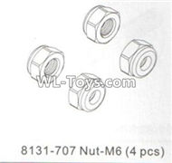 DHK RAZ-R Parts-Nut-M6 Parts-8131-707,DHK RAZ-R Parts,DHK Wolf Parts,DHK HOBBY 8133 8134 Parts