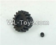 DHK RAZ-R Parts-Motor gear-18T and Lock Nut(M3x3) Parts-8131-9M2,DHK RAZ-R Parts,DHK Wolf Parts,DHK HOBBY 8133 8134 Parts