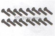DHK RAZ-R Parts-B head screws-Coarse thread(BB3x16mm)-16pcs Parts-8381-119,DHK RAZ-R Parts,DHK Wolf Parts,DHK HOBBY 8133 8134 Parts