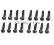 DHK RAZ-R Parts-B Head Screw-Coarse thread(BB3x14mm)-16pcs Parts-8381-702,DHK RAZ-R Parts,DHK Wolf Parts,DHK HOBBY 8133 8134 Parts