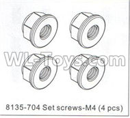 DHK Crosse Parts-Set screws-M4(4pcs) Parts-8135-704,DHK Crosse 8136 RC Car Parts,DHK Hobby Crosse 8136 Parts