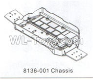 DHK Crosse Parts-Chassis Parts-8136-001,DHK Crosse 8136 RC Car Parts,DHK Hobby Crosse 8136 Parts