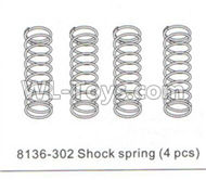 DHK Crosse Parts-Shock spring(4pcs) Parts-8136-302,DHK Crosse 8136 RC Car Parts,DHK Hobby Crosse 8136 Parts
