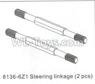 DHK Crosse Parts-Steering Linkage(2pcs) Parts-8136-6Z1,DHK Crosse 8136 RC Car Parts,DHK Hobby Crosse 8136 Parts