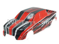 DHK CrossePrinted truck body(pvc),DHK 8136 rc car shell-Red Parts-8137-001 002 ,DHK Crosse 8136 RC Car Parts,DHK Hobby Crosse 8136 Parts