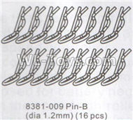 DHK Crosse Parts-Pin-B(Dia 1.2mm)-16pcs Parts-8381-009,DHK Crosse 8136 RC Car Parts,DHK Hobby Crosse 8136 Parts