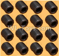 DHK Crosse Parts-M4 Lock Nut(M4X4mm),M4 Set screws-16pcs Parts-8381-204,DHK Crosse 8136 RC Car Parts,DHK Hobby Crosse 8136 Parts
