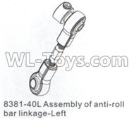 DHK Crosse Parts-Assembly of anti-roll bar linkage-Left Parts-8381-40L,DHK Crosse 8136 RC Car Parts,DHK Hobby Crosse 8136 Parts