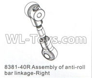 DHK Crosse Parts-Assembly of anti-roll bat linkage-Right Parts-8381-40R,DHK Crosse 8136 RC Car Parts,DHK Hobby Crosse 8136 Parts