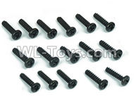 DHK Crosse Parts-B Head screw-Coarse thread(BB3X12mm)-16pcs Parts-8381-605,DHK Crosse 8136 RC Car Parts,DHK Hobby Crosse 8136 Parts