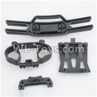 DHK Crosse Parts-Bumper+Upper sus.arm mount-Front Parts-8382-702,DHK Crosse 8136 RC Car Parts,DHK Hobby Crosse 8136 Parts