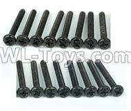 DHK Crosse Parts-B head Screw(BM3x24mm)(16pcs) Parts-8382-705,DHK Crosse 8136 RC Car Parts,DHK Hobby Crosse 8136 Parts