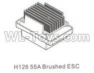 DHK Crosse Parts-55A Brushed ESC Parts-H126,DHK Crosse 8136 RC Car Parts,DHK Hobby Crosse 8136 Parts