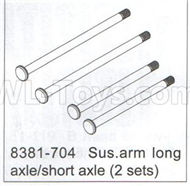 DHK Optimus Parts-Sus.arm long and Shor axle(2 sets) Parts-8381-704,DHK Optimus 8383 Parts,DHK Optimus Parts-XL Buggy,DHK Hobby 8383 Parts
