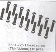 DHK Optimus Parts-T head Screw(TM4x22mm)-16pcs Parts-8381-725,DHK Optimus 8383 Parts,DHK Optimus Parts-XL Buggy,DHK Hobby 8383 Parts