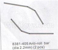 DHK Zombie 8384 Parts-Anti-Roll Bar(Dia 2.2mm)-2pcs Parts-8381-405,DHK Hobby Zombie 8E 8384 RC Truck Parts