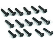 DHK Zombie 8384 Parts-B Head screw-Coarse thread(BB3X12mm)-16pcs Parts-8381-605,DHK Hobby Zombie 8E 8384 RC Truck Parts