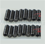 DHK Zombie 8384 Parts-Lock nut,jIMI Machine screws,Set screws(M4x12mm)-16PCS Parts-8381-716,DHK Hobby Zombie 8E 8384 RC Truck Parts