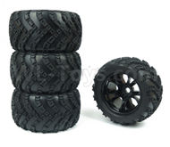 DHK Zombie 8384 Parts-Tyre complete(4 set)-17mm Combiner Parts-8384-001-01,DHK Hobby Zombie 8E 8384 RC Truck Parts