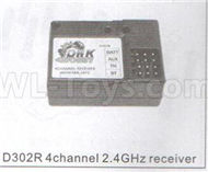 DHK Zombie 8384 Parts-D302R 4 Channel 2.4GHZ receiver Parts,DHK Hobby Zombie 8E 8384 RC Truck Parts