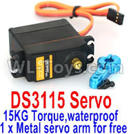 DHK Optimus Parts-DS3115 Servo-15KG Torque(1 x Metal servo arm for free)-waterproof Parts,DHK Optimus 8383 Parts,DHK Optimus Parts-XL Buggy,DHK Hobby 8383 Parts