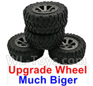 Fayee FY001 Parts-03 Upgrade Wheel unit(4pcs),Much Bigger than official wheel,FAYEE FY001 RC Car Parts,FY001 RC Military Truck Spare parts Accessories,M35-A2 1:16 4WD High Speed Buggy Parts