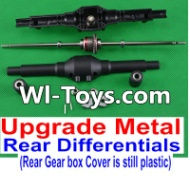 FeiYue FY-01 Spare Parts-03-02 Upgrade Metal Rear Differentials Assembly and Official Plastic Rear gear box cover,FeiYue FY-01 RC Car Parts,FY01 FY-01 RC Truck Spare parts Accessories,1:12 4WD High Speed Buggy Parts