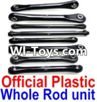 FeiYue FY-01 Spare Parts-21-01 Whole Official Plastic Rod unit(Total 8pcs)-(Include the 21-03 21-05 21-06 21-09 Rod),FeiYue FY-01 RC Car Parts,FY01 FY-01 RC Truck Spare parts Accessories,1:12 4WD High Speed Buggy Parts