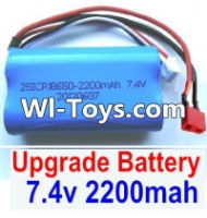 FeiYue FY-01 Spare Parts-35-02 Upgrade 7.4V 2200MAH Battery With T-Shape Plug(1pcs)-Size-65X38X18mm,FeiYue FY-01 RC Car Parts,FY01 FY-01 RC Truck Spare parts Accessories,1:12 4WD High Speed Buggy Parts