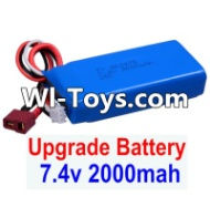 FeiYue FY-01 Spare Parts-35-03 Upgrade 7.4V 2000mah Battery(1pcs)-Size-80X35X19MM,FeiYue FY-01 RC Car Parts,FY01 FY-01 RC Truck Spare parts Accessories,1:12 4WD High Speed Buggy Parts