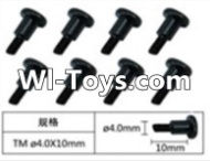 FeiYue FY-01 Spare Parts-60-03 W12075 Inner Hexagon T head Machine screws(8pcs)-4.0X10mm,FeiYue FY-01 RC Car Parts,FY01 FY-01 RC Truck Spare parts Accessories,1:12 4WD High Speed Buggy Parts