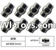 FeiYue FY-01 Spare Parts-63-02 W12055 Ball head sleeve(8pcs)-4.8X6.5mm,FeiYue FY-01 RC Car Parts,FY01 FY-01 RC Truck Spare parts Accessories,1:12 4WD High Speed Buggy Parts