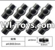 FeiYue FY-01 Spare Parts-63-04 W12054 Ball head sleeve(8pcs)-4.8X8mm,FeiYue FY-01 RC Car Parts,FY01 FY-01 RC Truck Spare parts Accessories,1:12 4WD High Speed Buggy Parts