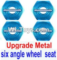 FeiYue FY-02 Spare Parts-28-02 Upgrade Metal Combination device, six angle wheel seat(4pcs),FeiYue FY-02 RC Car Parts,FY02 FY-02 RC Truck Spare parts Accessories,1:12 4WD High Speed Buggy Parts