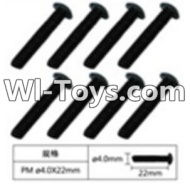 FeiYue FY-02 Spare Parts-60-02 W12077 Cross head machine screws(8pcs)-4.0X10mm,FeiYue FY-02 RC Car Parts,FY02 FY-02 RC Truck Spare parts Accessories,1:12 4WD High Speed Buggy Parts