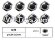 FeiYue FY-02 Spare Parts-63-01 W12056 Ball head sleeve(8pcs)-4.8X4.6mm,FeiYue FY-02 RC Car Parts,FY02 FY-02 RC Truck Spare parts Accessories,1:12 4WD High Speed Buggy Parts