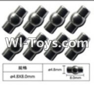 FeiYue FY-02 Spare Parts-63-04 W12054 Ball head sleeve(8pcs)-4.8X8mm,FeiYue FY-02 RC Car Parts,FY02 FY-02 RC Truck Spare parts Accessories,1:12 4WD High Speed Buggy Parts
