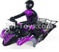 FeiYue FY-04 Spare Parts-42-01 FY-CK04 Whole desert Car canopy Assembly,desert Shell Assembly & Driver doll-Purple,FeiYue FY-04 RC Car Parts,FY04 FY-04 RC Motorcycle Truck Spare parts Accessories,1:12 4WD High Speed Buggy Parts