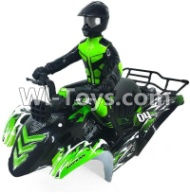 FeiYue FY-04 Spare Parts-42-02 FY-CK04 Whole desert Car canopy Assembly,desert Shell Assembly & Driver doll-Green,FeiYue FY-04 RC Car Parts,FY04 FY-04 RC Motorcycle Truck Spare parts Accessories,1:12 4WD High Speed Buggy Parts