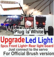FeiYue FY-04 Spare Parts-42-07 Upgrade Front and Rear light assembly-Can only be used for Official Brush version,Plug is white color,FeiYue FY-04 RC Car Parts,FY04 FY-04 RC Motorcycle Truck Spare parts Accessories,1:12 4WD High Speed Buggy Parts