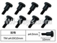 FeiYue FY-04 Spare Parts-60-03 W12075 Inner Hexagon T head Machine screws(8pcs)-4.0X10mm,FeiYue FY-04 RC Car Parts,FY04 FY-04 RC Motorcycle Truck Spare parts Accessories,1:12 4WD High Speed Buggy Parts