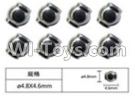 FeiYue FY-04 Spare Parts-63-01 W12056 Ball head sleeve(8pcs)-4.8X4.6mm,FeiYue FY-04 RC Car Parts,FY04 FY-04 RC Motorcycle Truck Spare parts Accessories,1:12 4WD High Speed Buggy Parts