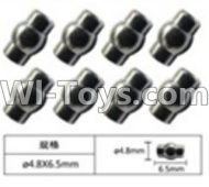 FeiYue FY-04 Spare Parts-63-02 W12055 Ball head sleeve(8pcs)-4.8X6.5mm,FeiYue FY-04 RC Car Parts,FY04 FY-04 RC Motorcycle Truck Spare parts Accessories,1:12 4WD High Speed Buggy Parts