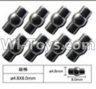 FeiYue FY-04 Spare Parts-63-04 W12054 Ball head sleeve(8pcs)-4.8X8mm,FeiYue FY-04 RC Car Parts,FY04 FY-04 RC Motorcycle Truck Spare parts Accessories,1:12 4WD High Speed Buggy Parts