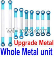 FeiYue FY-05 FY05 Parts-Whole Upgrade Metal Rodunit(Include the 21-04 21-06 21-08 21-10 21-11 Metal Rod)-9pcs,FeiYue FY-05 RC Car Parts,FY05 FY-05 RC Truck Spare parts Accessories,1:12 4WD High Speed Buggy Parts