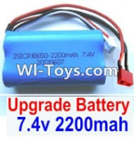 FeiYue FY-05 FY05 Parts-Upgrade 7.4V 2200MAH Battery With T-Shape Plug(1pcs)-Size-65X38X18mm,FeiYue FY-05 RC Car Parts,FY05 FY-05 RC Truck Spare parts Accessories,1:12 4WD High Speed Buggy Parts