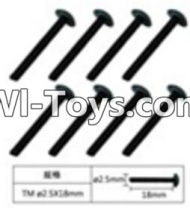 FeiYue FY-05 FY05 Parts-W12072 Inner Hexagon T head machine screws(8pcs)-2.5X18mm,FeiYue FY-05 RC Car Parts,FY05 FY-05 RC Truck Spare parts Accessories,1:12 4WD High Speed Buggy Parts