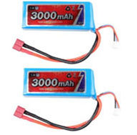 FeiYue FY-06 Spare Parts-35-01 7.4V 3000mAh Battery(2pcs),FeiYue FY-06 RC Car Parts,FY06 FY-06 RC Truck Spare parts Accessories,1:12 4WD High Speed Buggy Parts